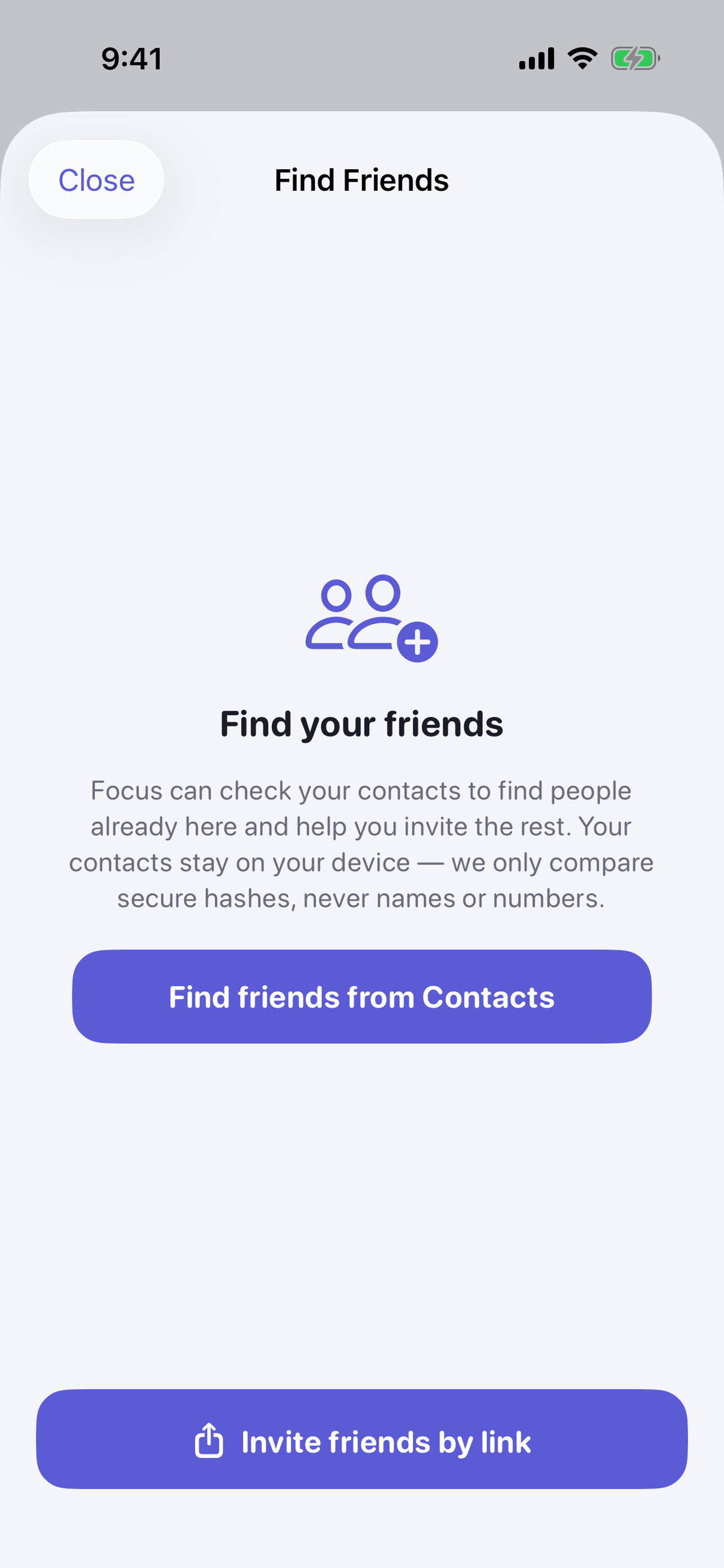 Find and invite friends